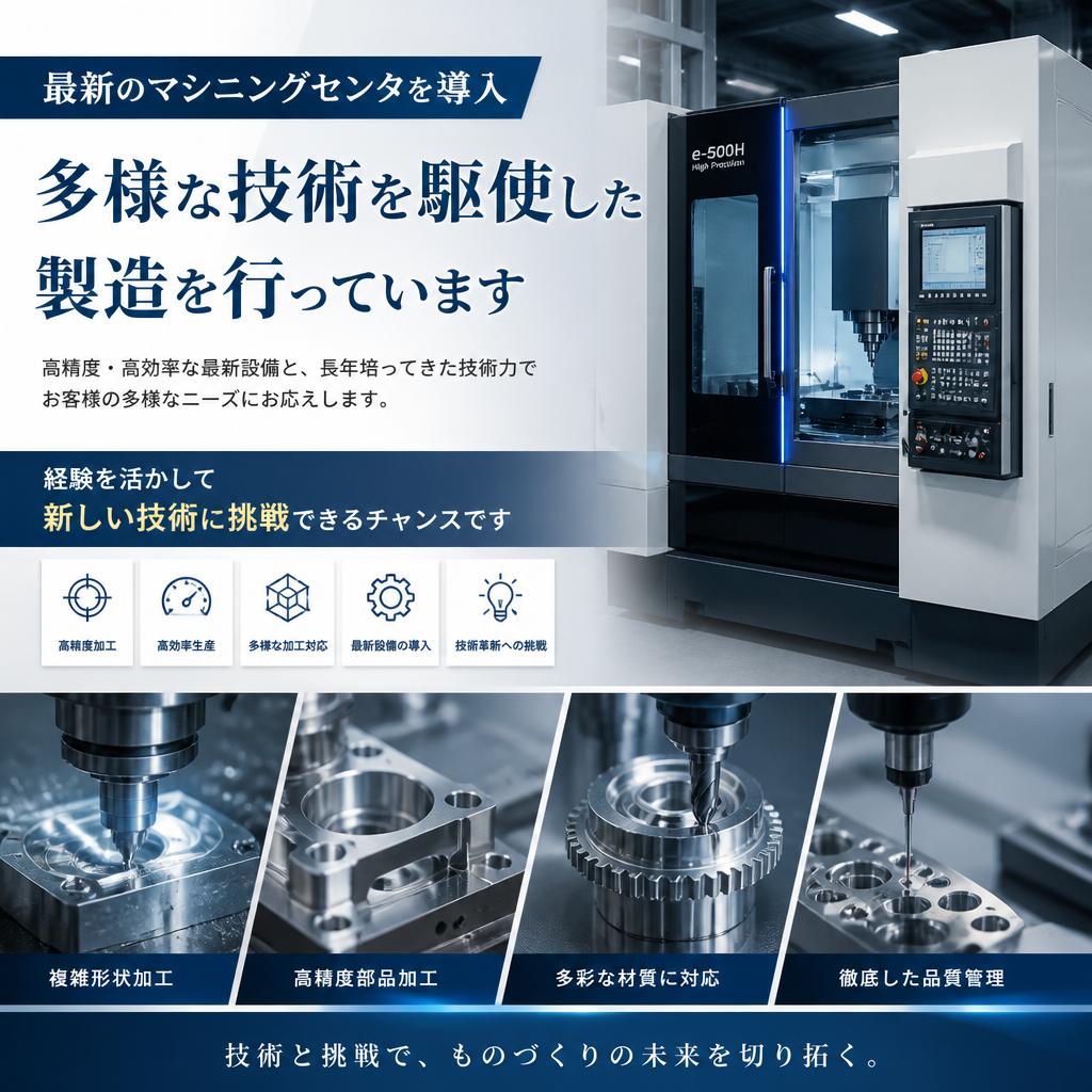 マシニングセンタによる新たな挑戦